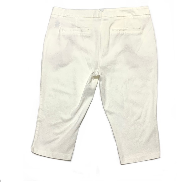 Smart Set White Capri Pants Sz 14 - Picture 2 of 7